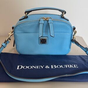 Dooney & Bourke Belvedere Ambler Pebbled Leather Crossbody - Light Blue
